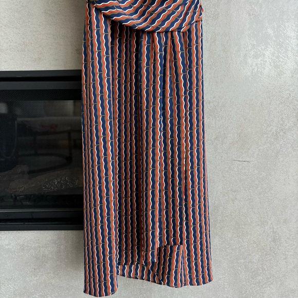 Diane Von Furstenberg 'Saige' Geo Print Silk Blend Party Dress, Size 6 - Picture 9 of 14